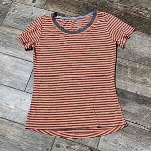 Striped Orange and Black T-Shirt